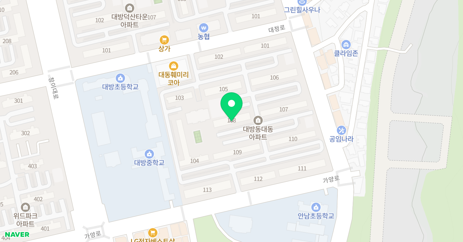 아이스크림홈런 대방대동점 위치