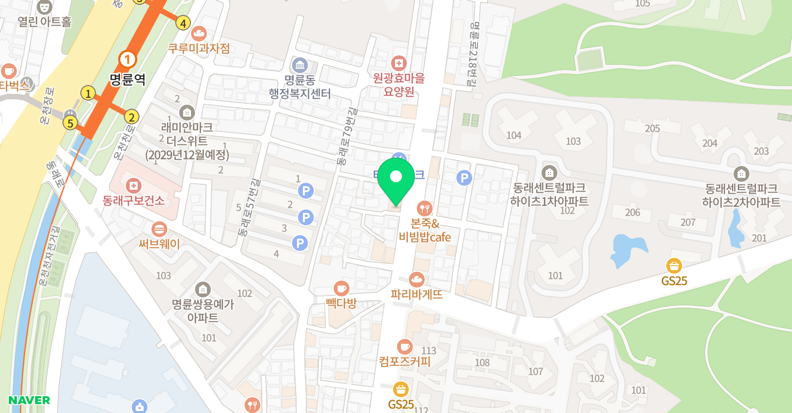 다비드수학학원 라피트관 위치