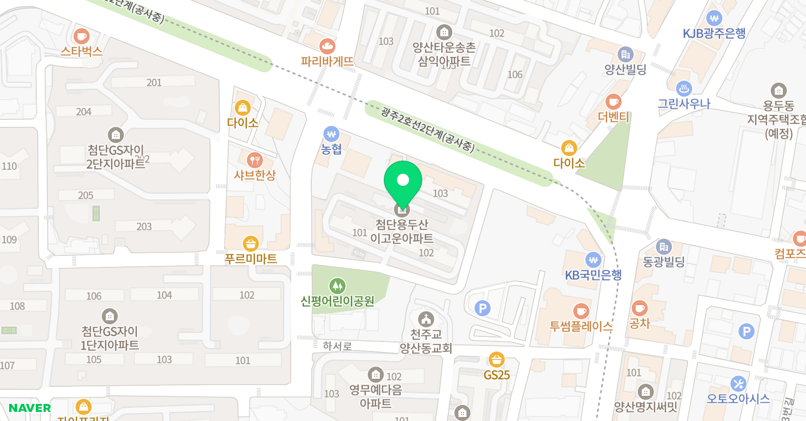 소리고운 피아노교습소 위치