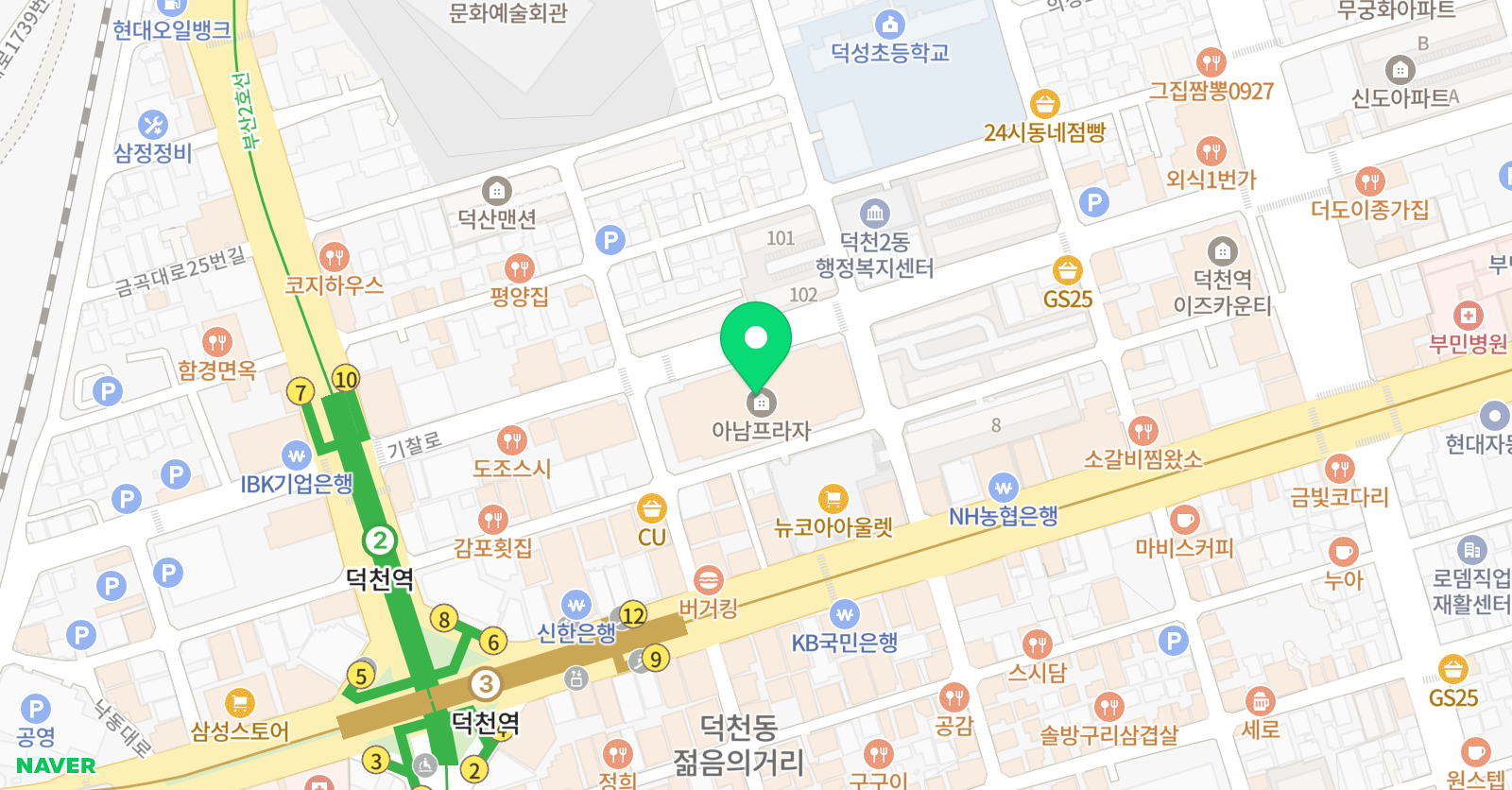 홍익아트 부산북구지사 위치
