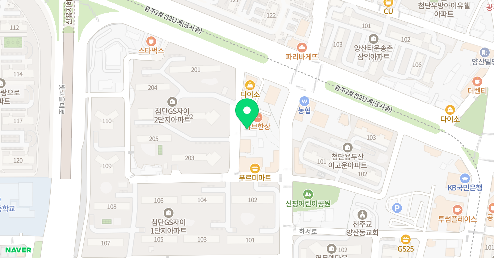 퍼펙트 학원 위치