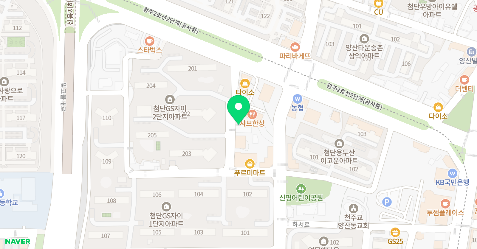자이 태권도 2관 위치