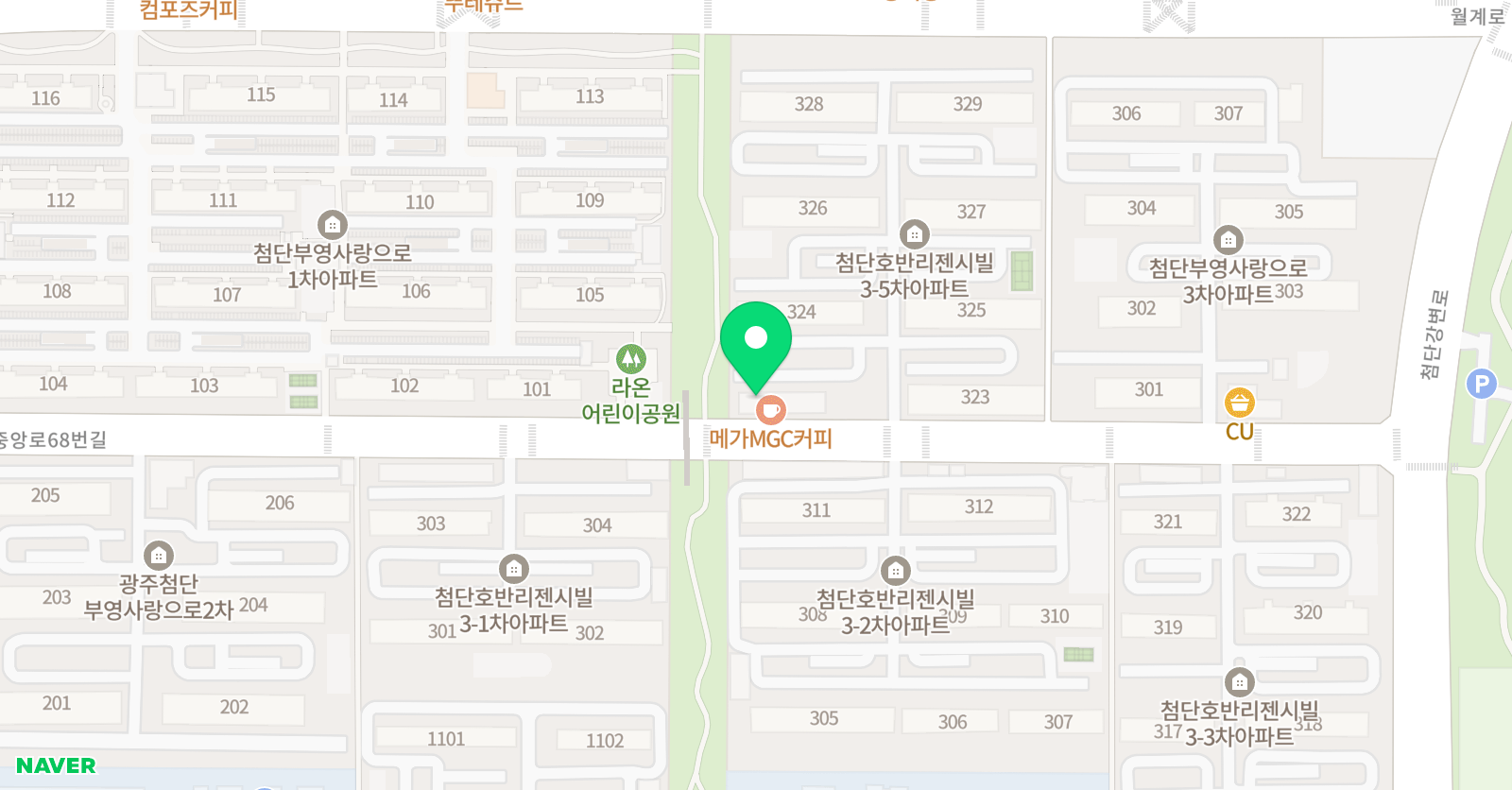 첨단 색채미술학원 위치