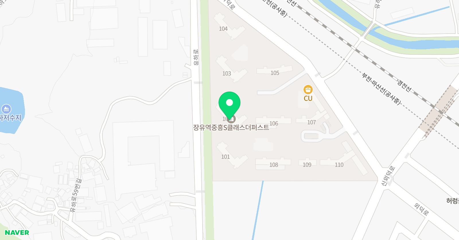 아소비 아소비학원 내덕중흥S클래스점 위치