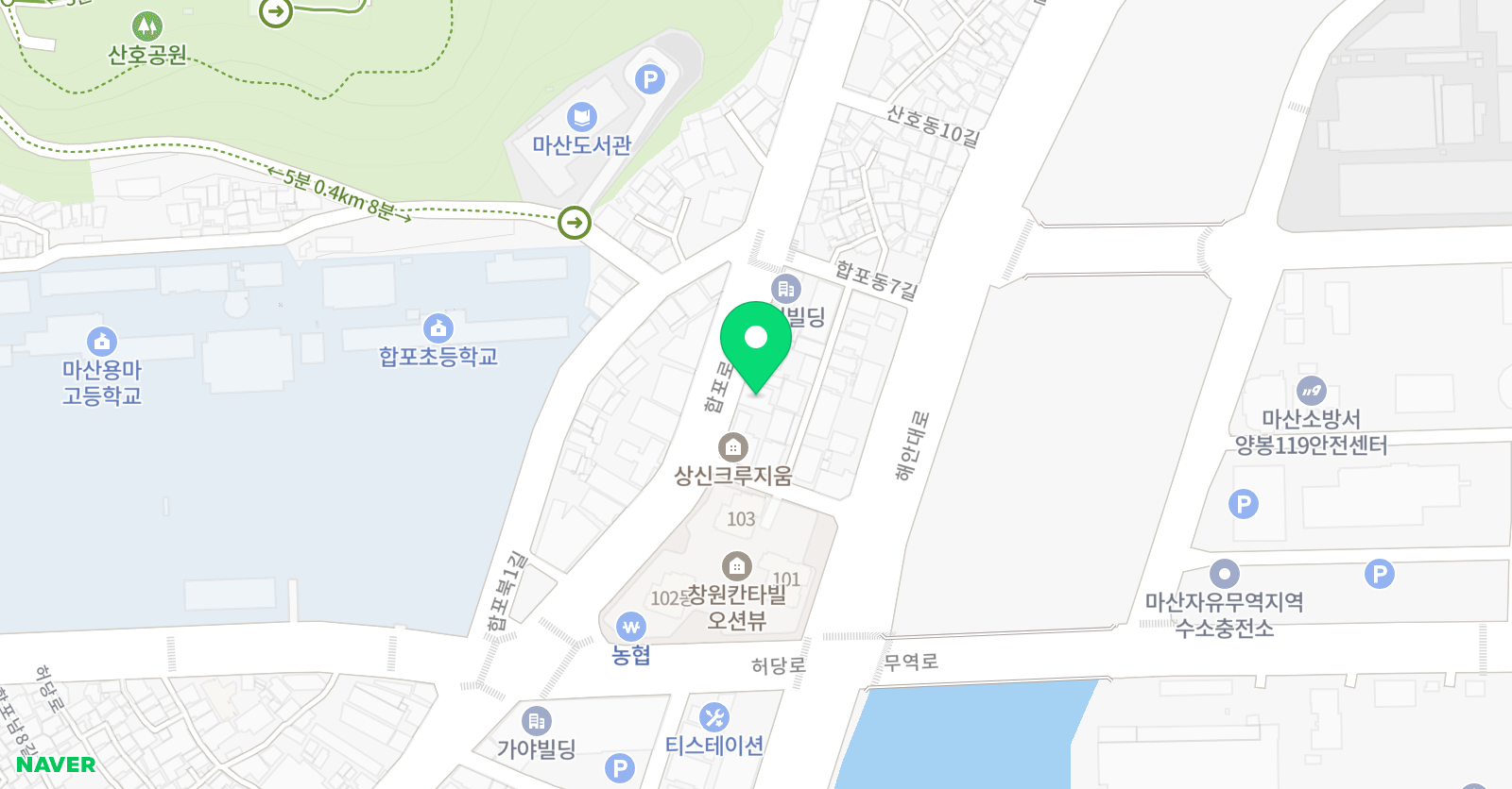 새샘 유아동미술학원 위치