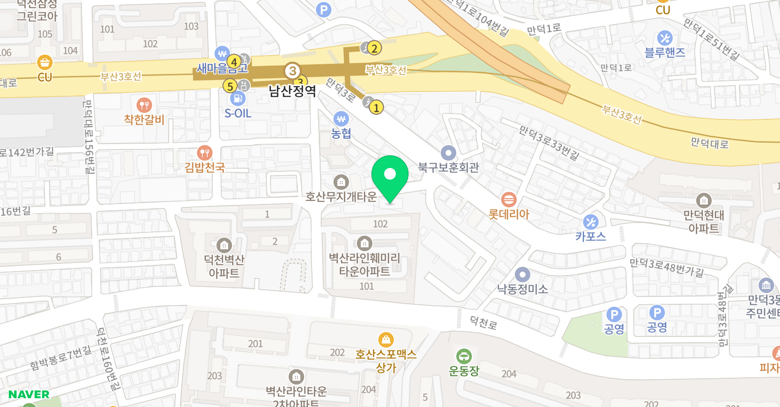 GnB영어전문학원 덕양캠퍼스 위치