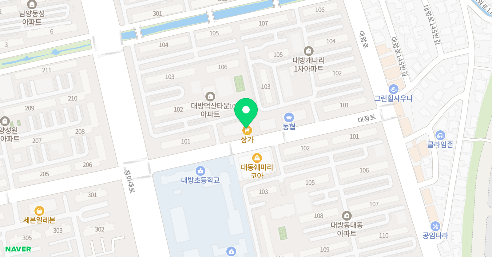 3030 영어 가온 수학학원 위치