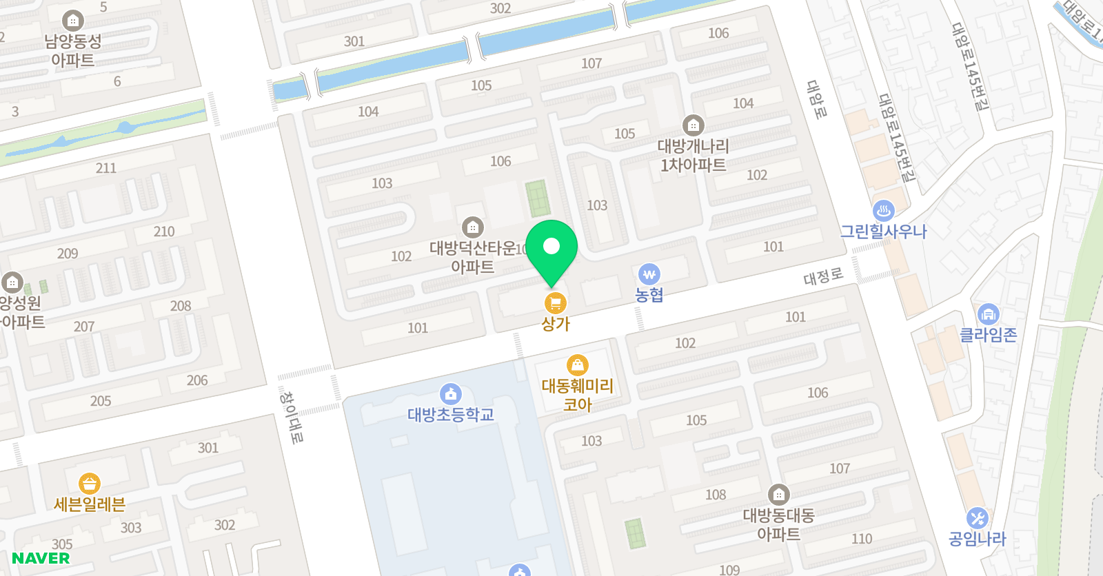 한국 태권도체육관 위치