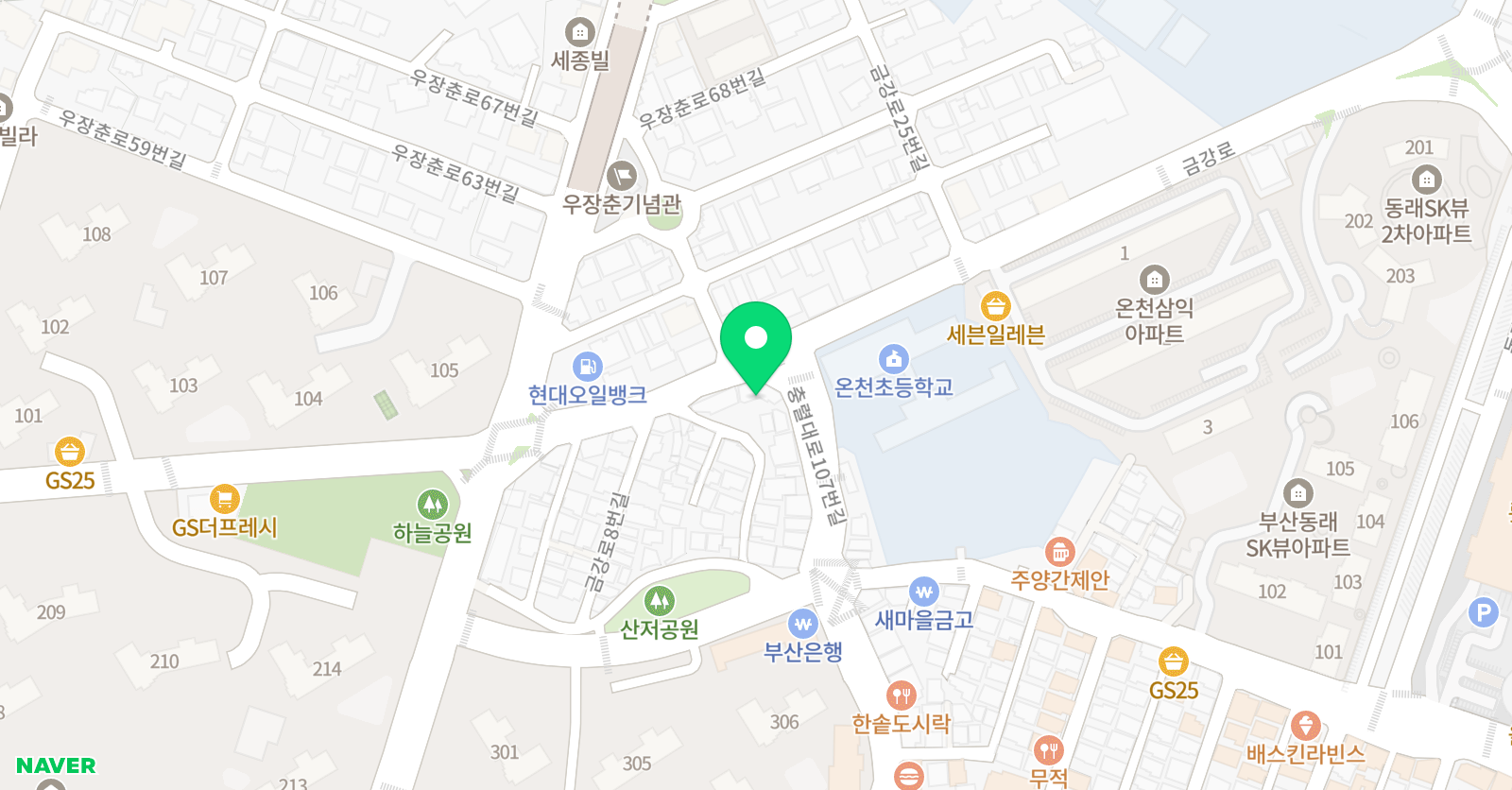 눈높이러닝센터 동래학원 위치