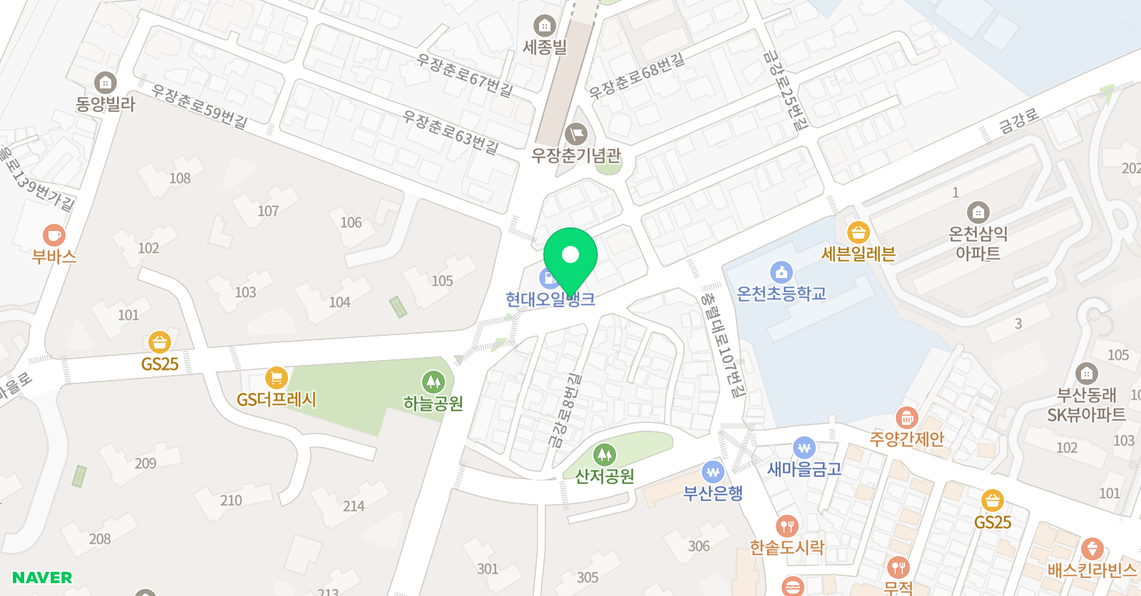동래위글 학원 위치
