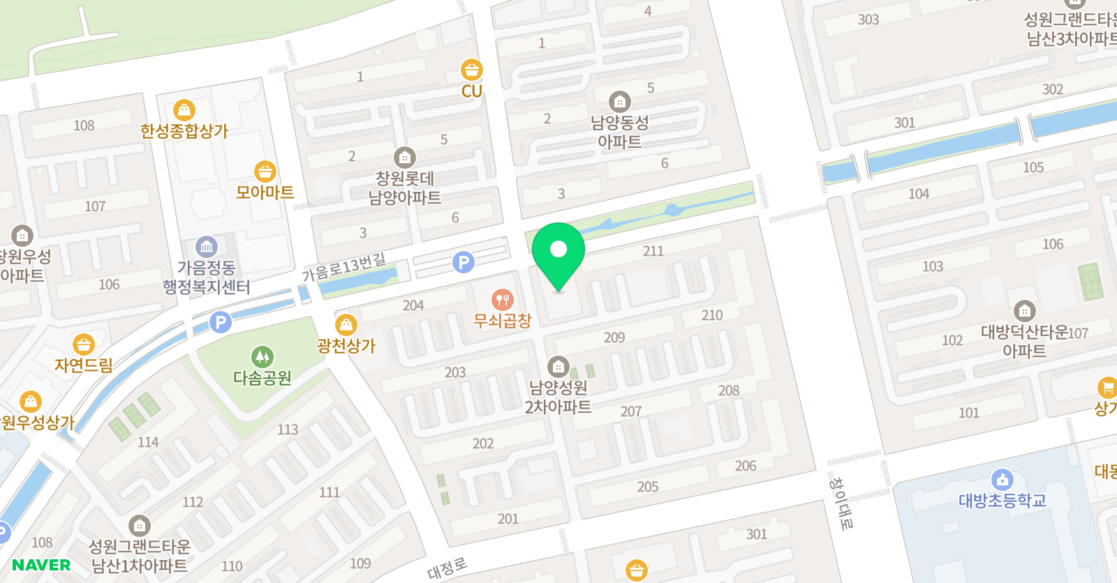비상잉글리시아이 제시 학원 위치