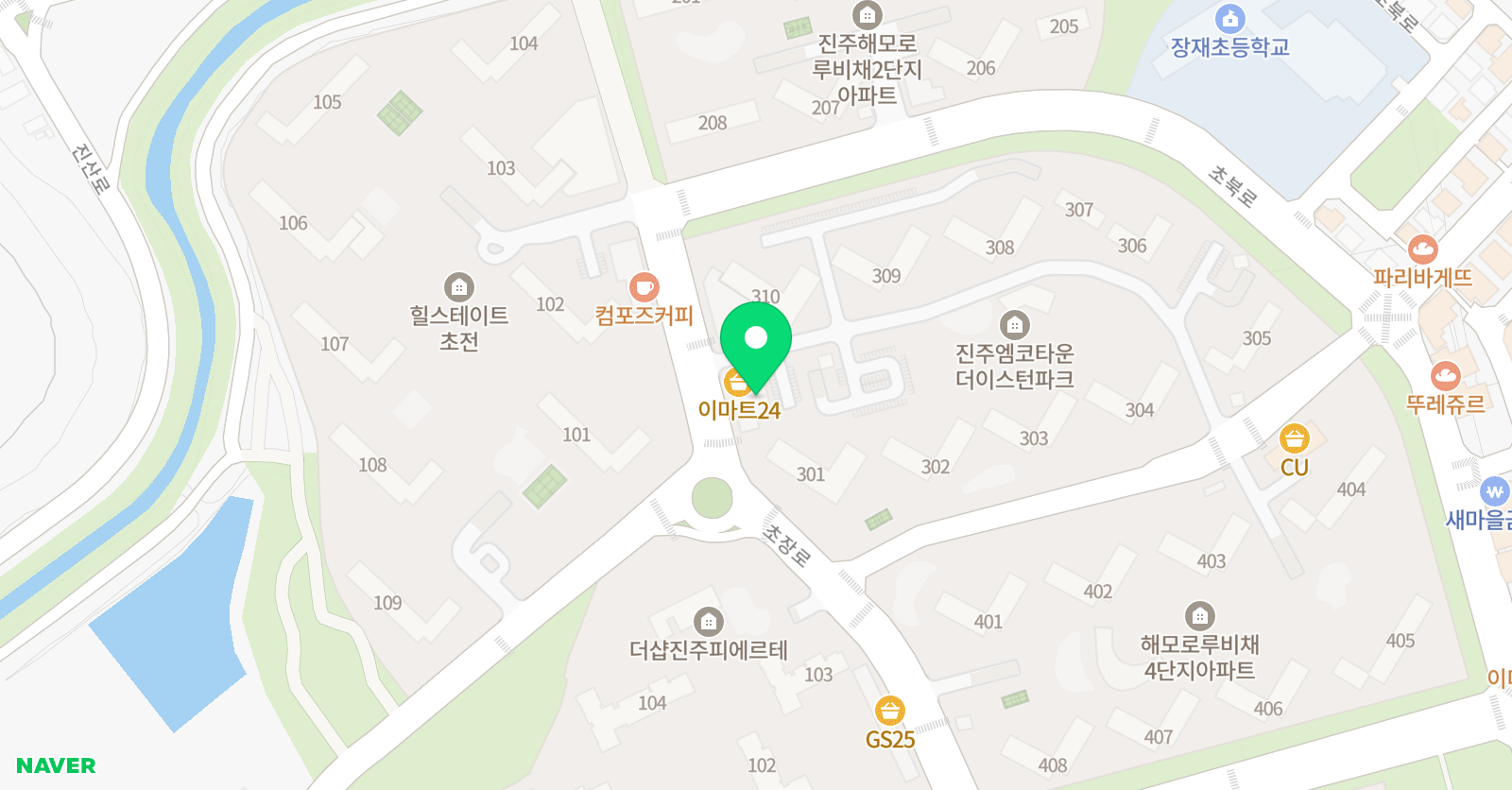 아트앤하트 초전엠코더이스턴파크 교육원 위치