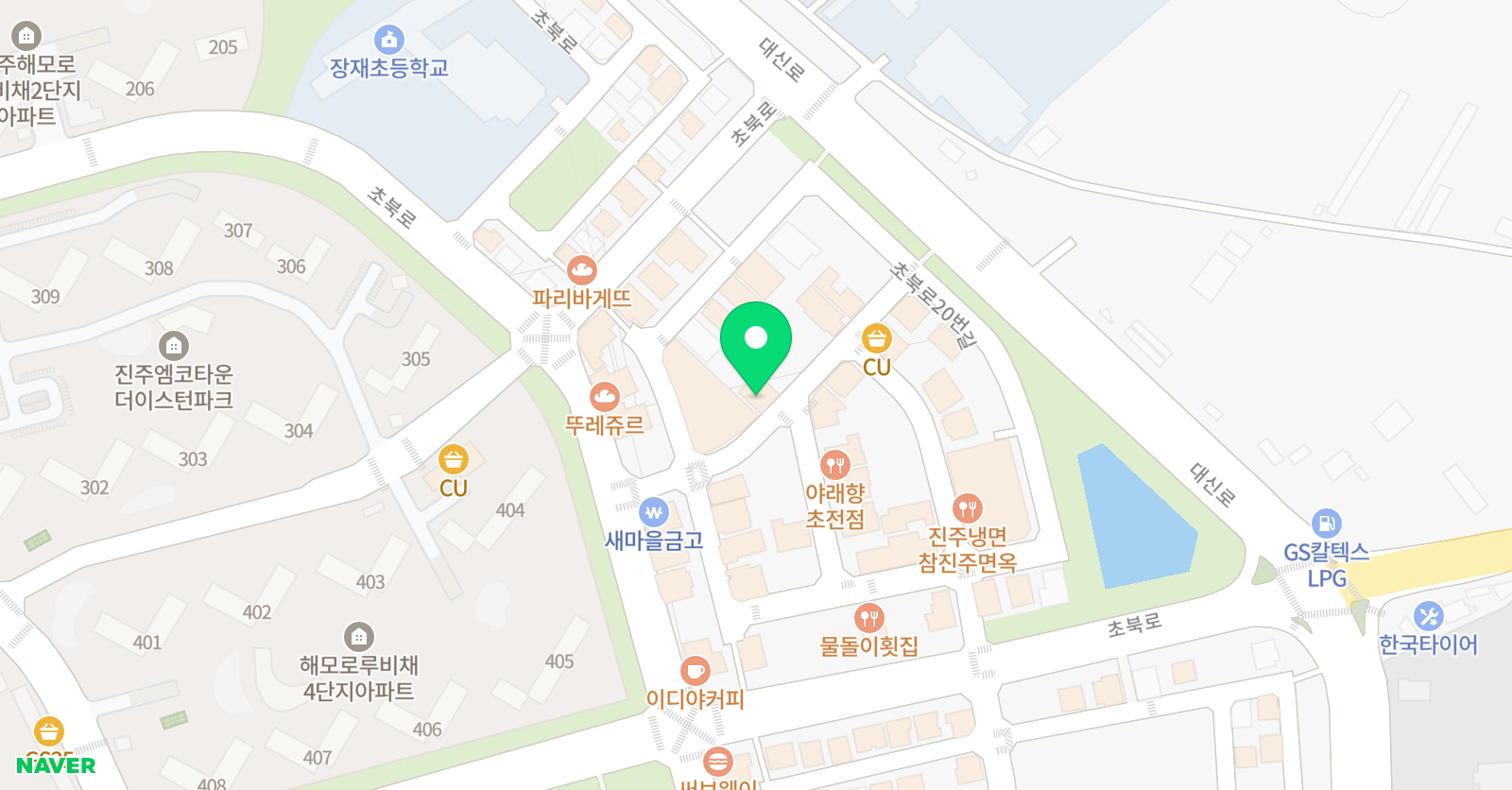 홈&스터디 학원 위치