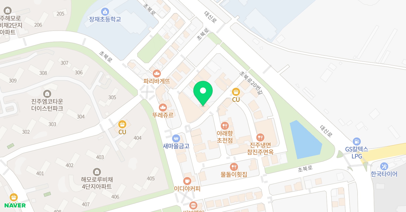 토킹클럽 어학원 진주초전캠퍼스 위치