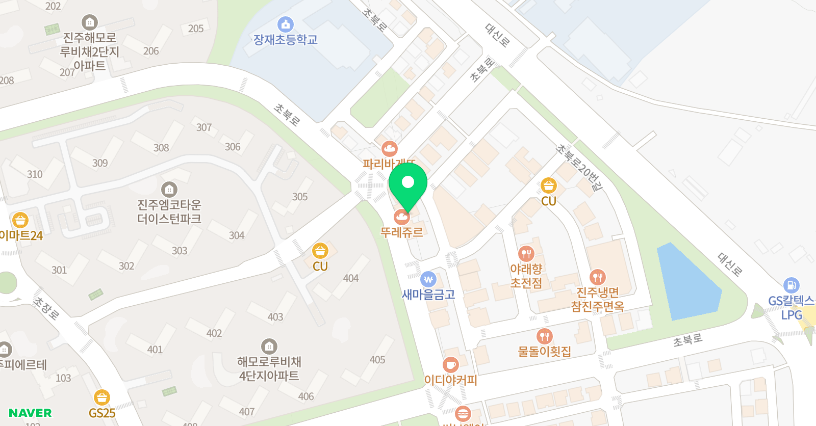 EiE 고려대 어학원 진주초전캠퍼스 위치
