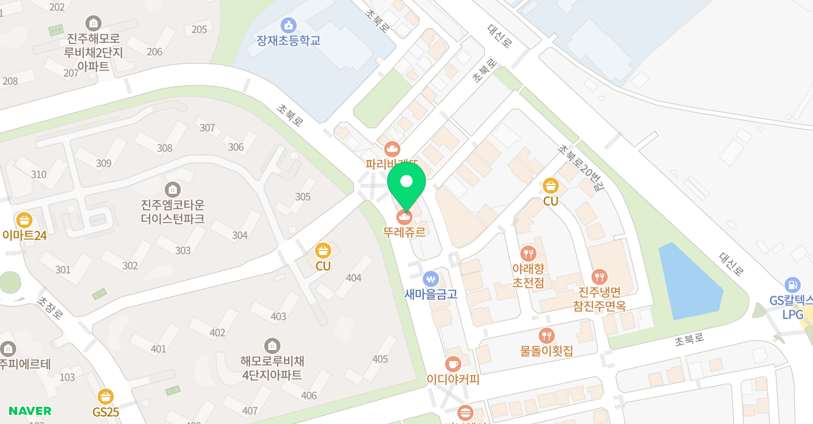 페르마 수학학원 진주초전캠퍼스 위치