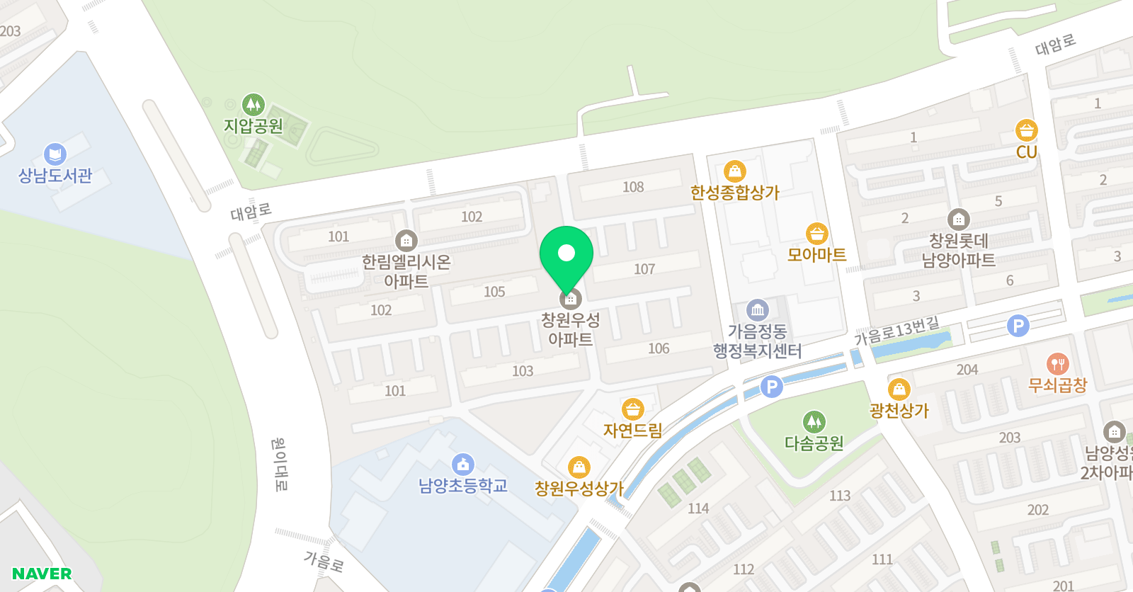 우성 푸르넷 위치