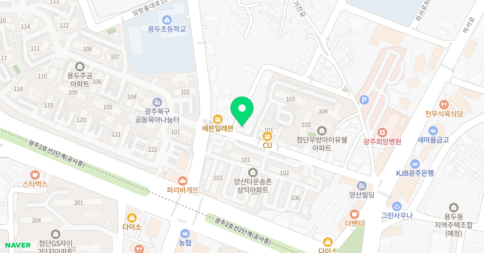 크리아트 용두 아트센터 위치