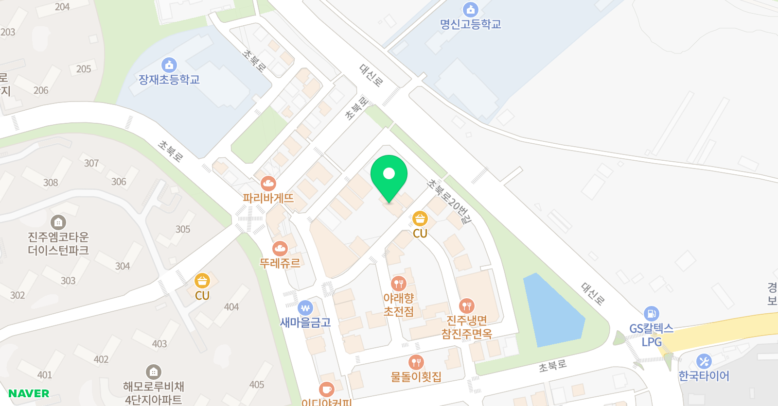 정음가야금뮤직스튜디오 학원 위치