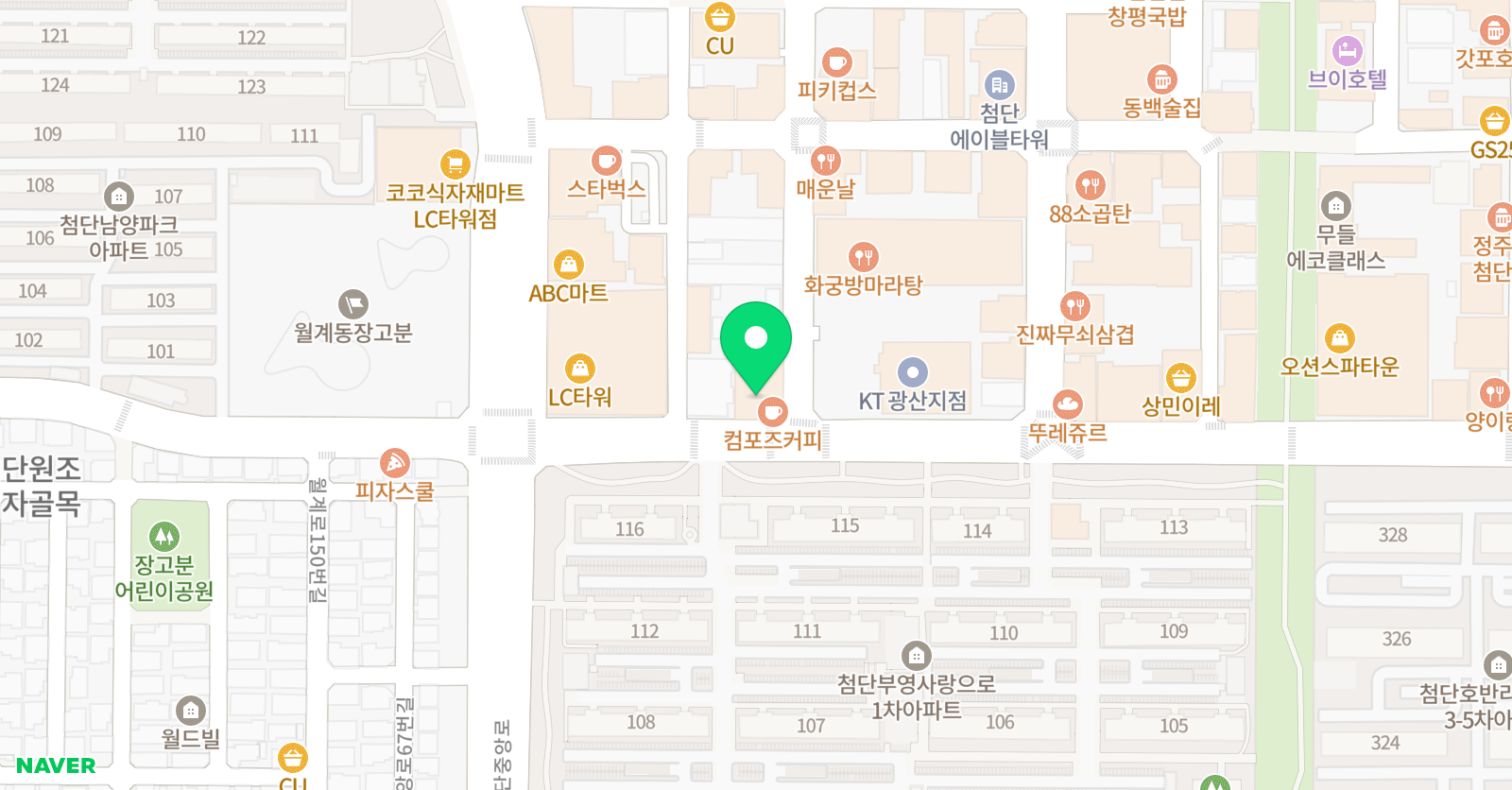 탑티어 수학전문학원 위치