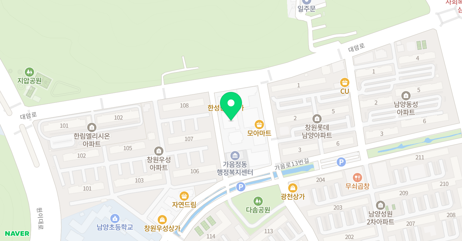 파머스 영어학원 창원남양캠퍼스 위치
