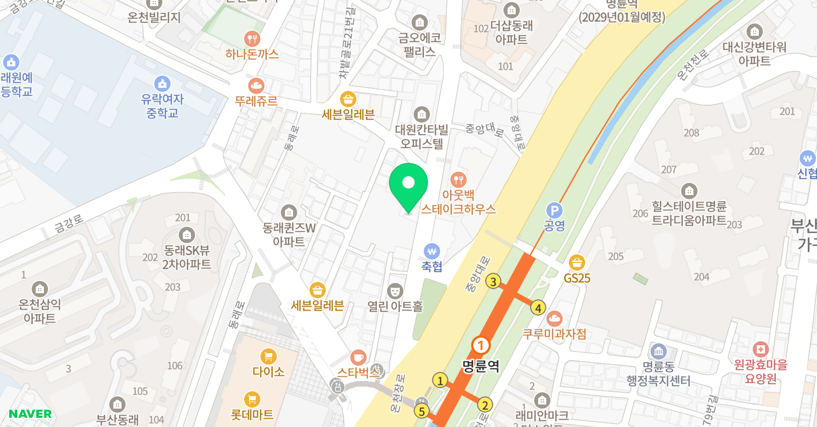 킴즈포레 놀이학교 위치