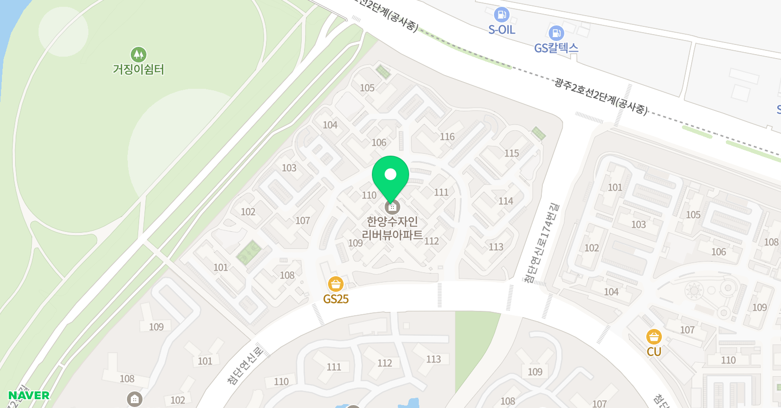 첨단2지구 상상영어 위치