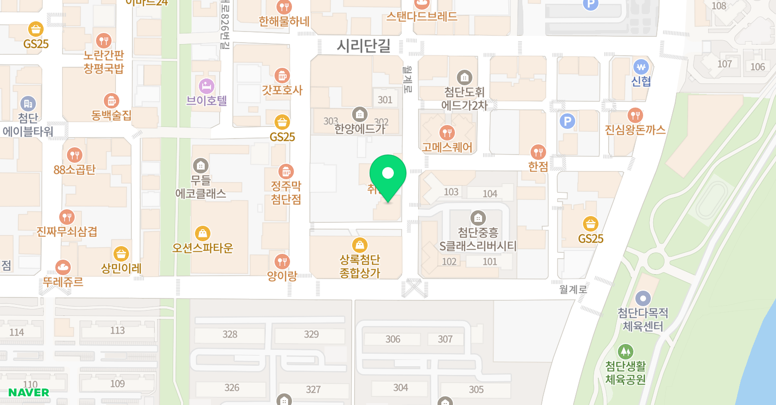 첨단클림트 미술학원 위치
