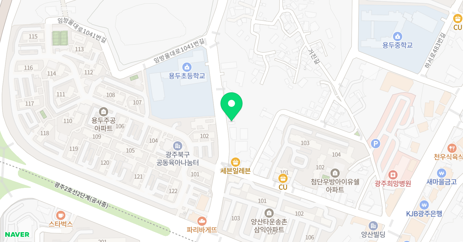 꿈꾸는비전 태권도 위치