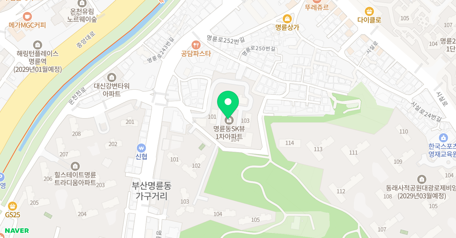 아소비 부산 명륜SK점 위치