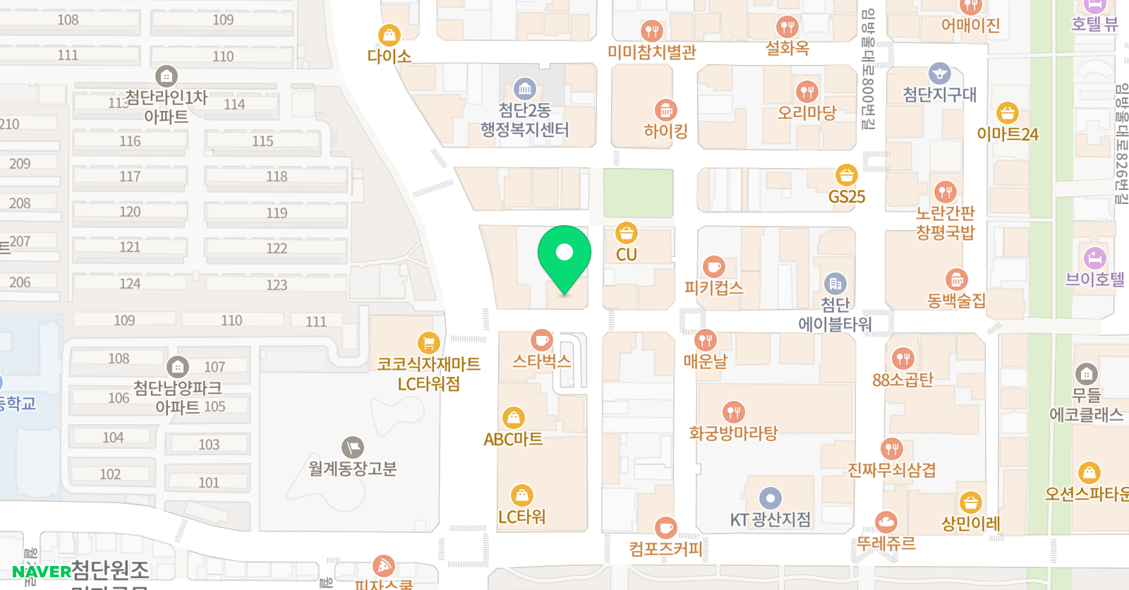 캔탑 영어수학 위치
