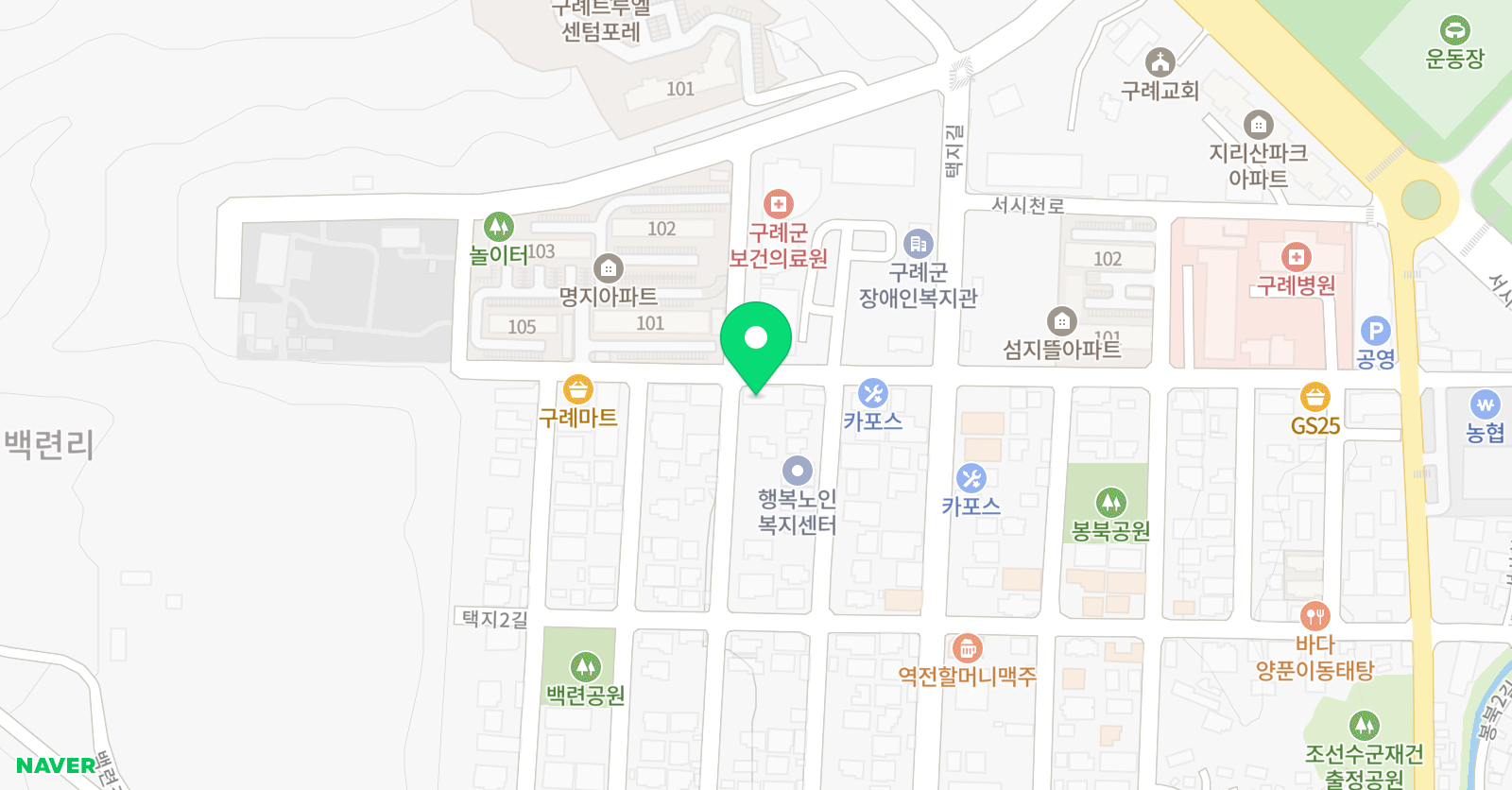 구례 태권도 체육관 위치
