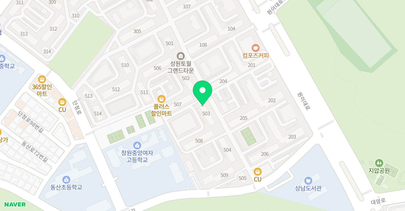 스터닝 영어 어학원 위치