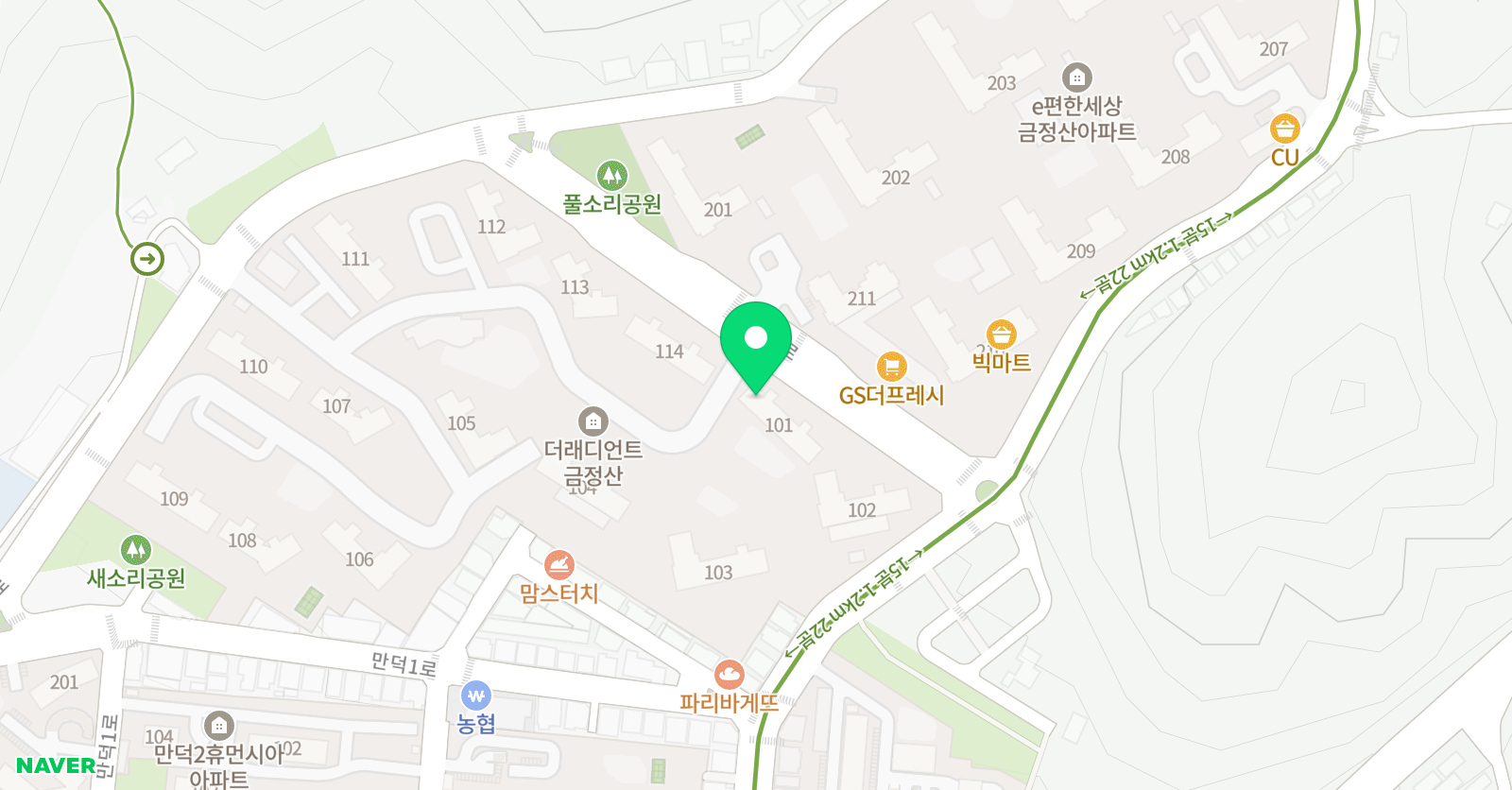 라하잉글리시 영어학원 금정산 뉴웰시티점 위치