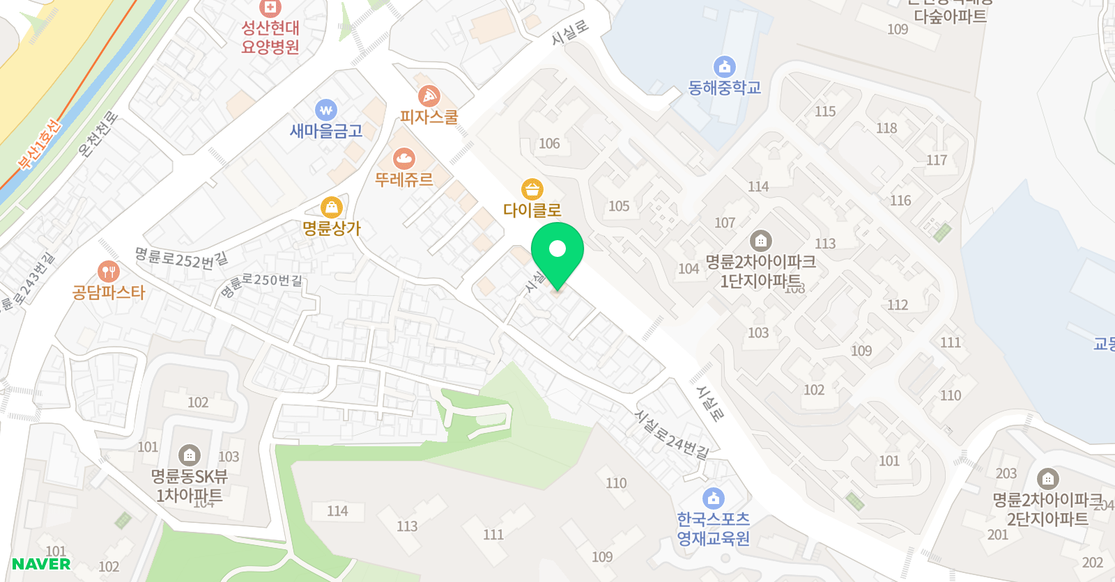 SKY 수학교습소 위치