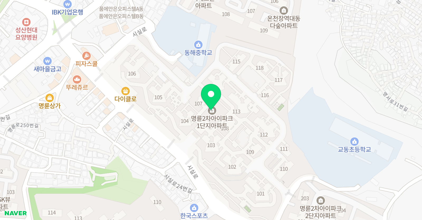 스마트해법수학 명륜아이파크2차점 위치