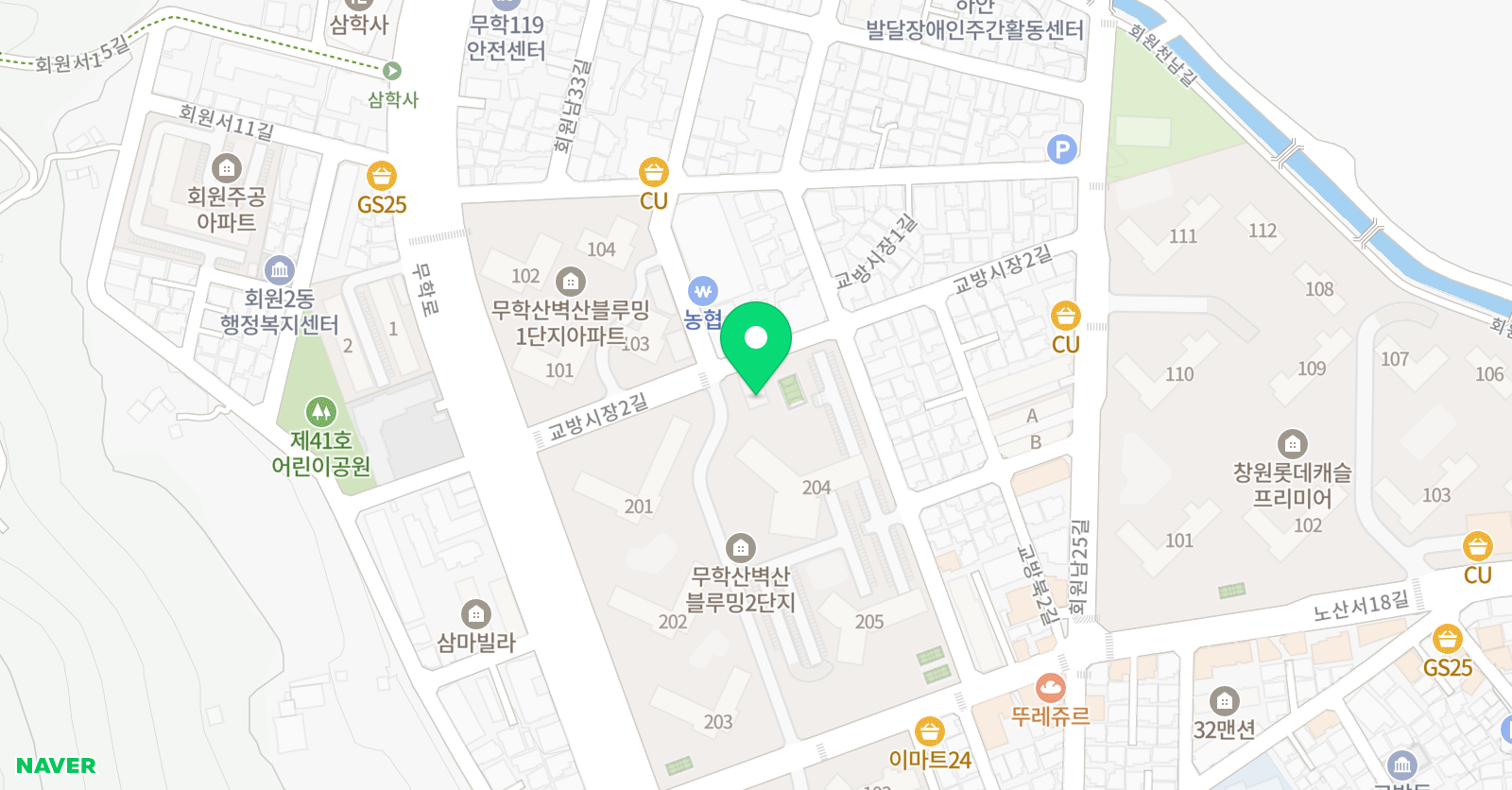 백합 음악학원 위치