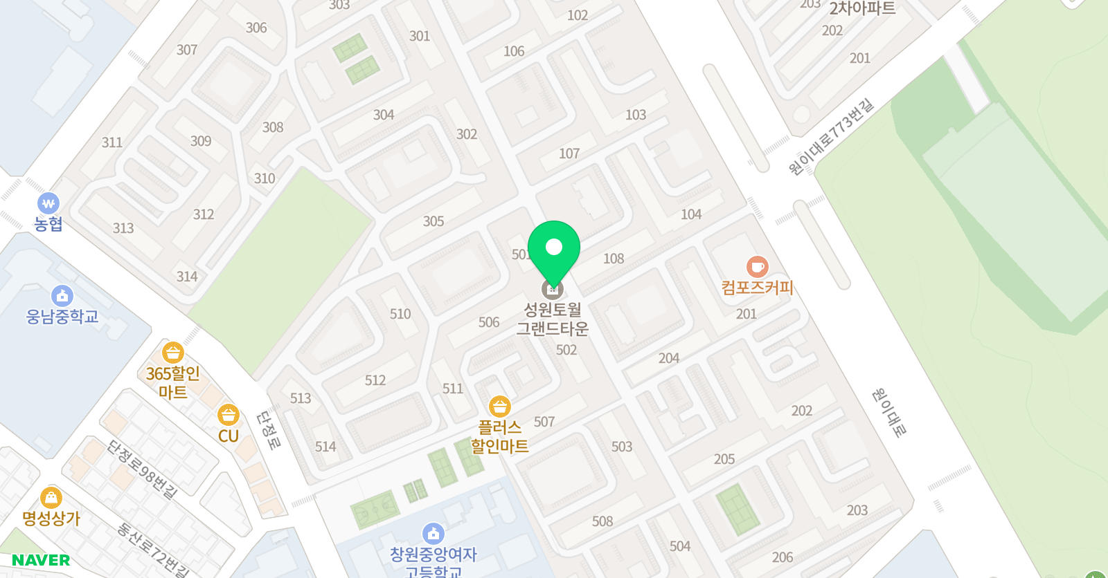 골든스터디 상남점 위치