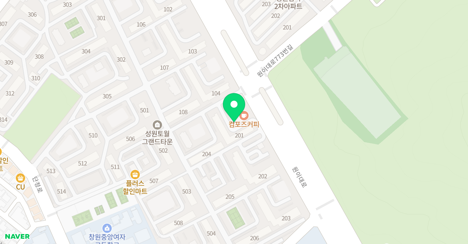 오색도화지 미술학원 위치
