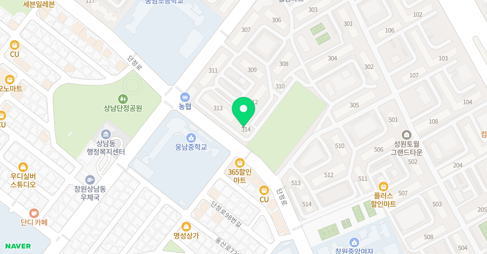 플레이팩토 상남플팩 교육원 위치