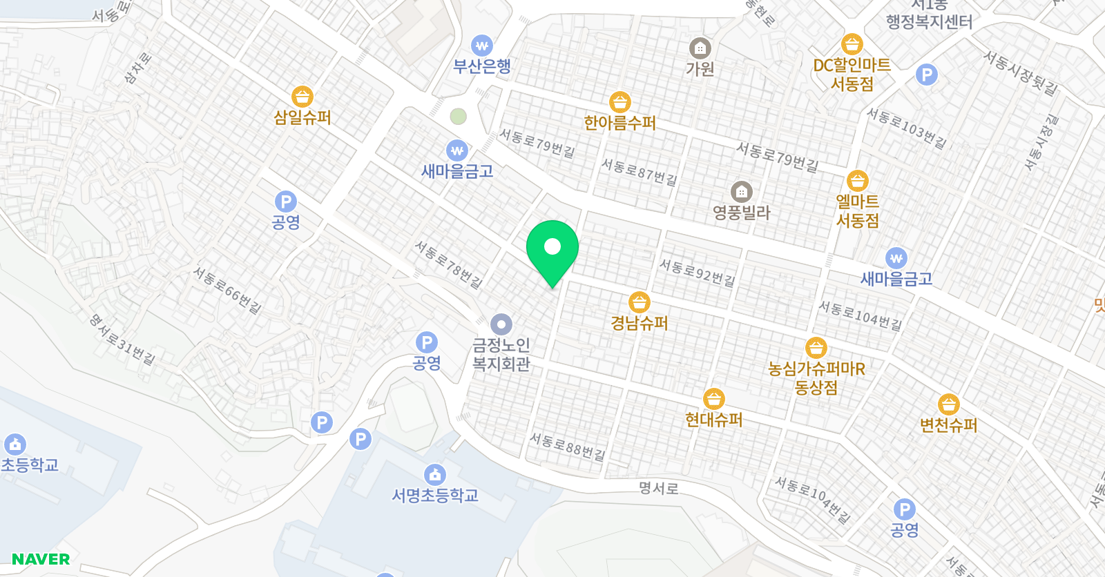 청솔 학원 위치