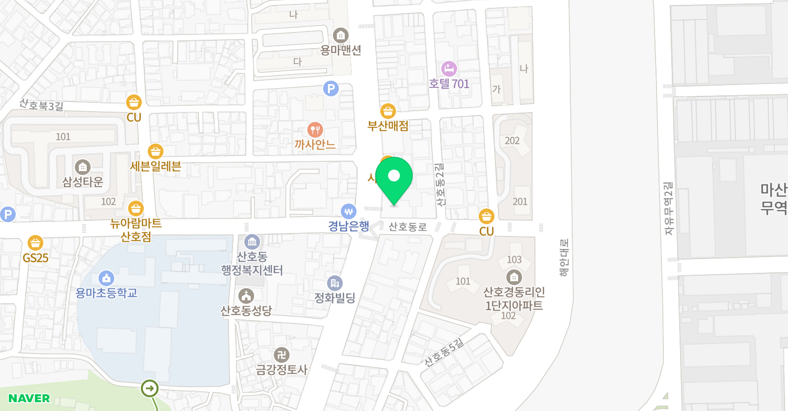 이보영의토킹클럽 마산합포점 위치