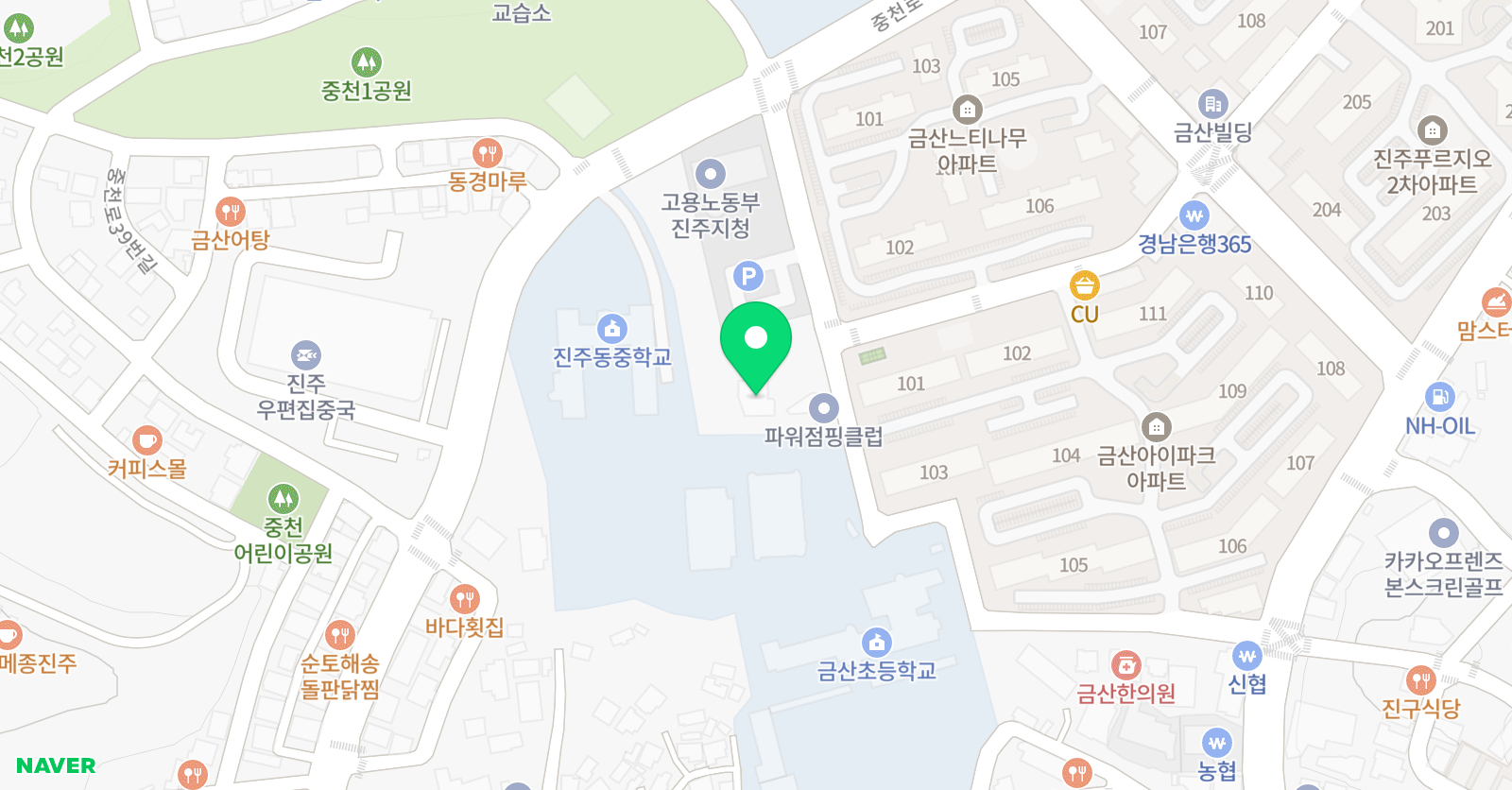 어린음악대 금산원 위치