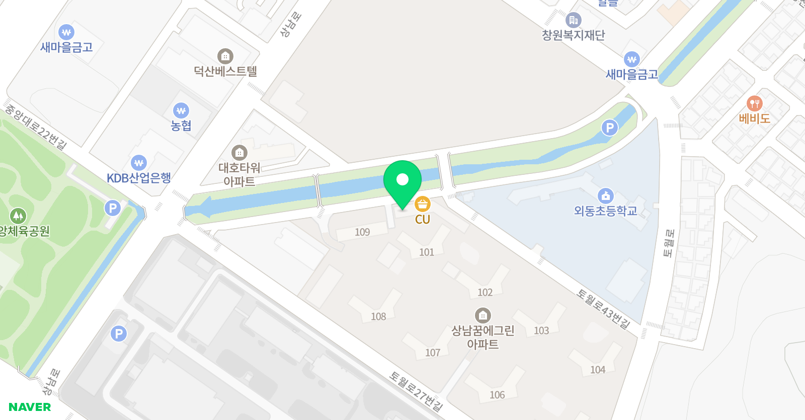 새라 영어학원 창원상남본점 위치