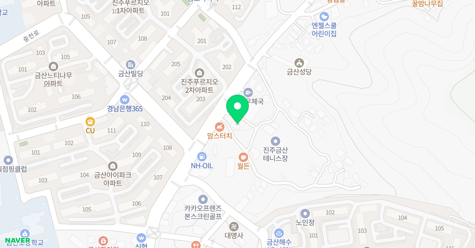점프윙스 줄넘기클럽 금산점 위치