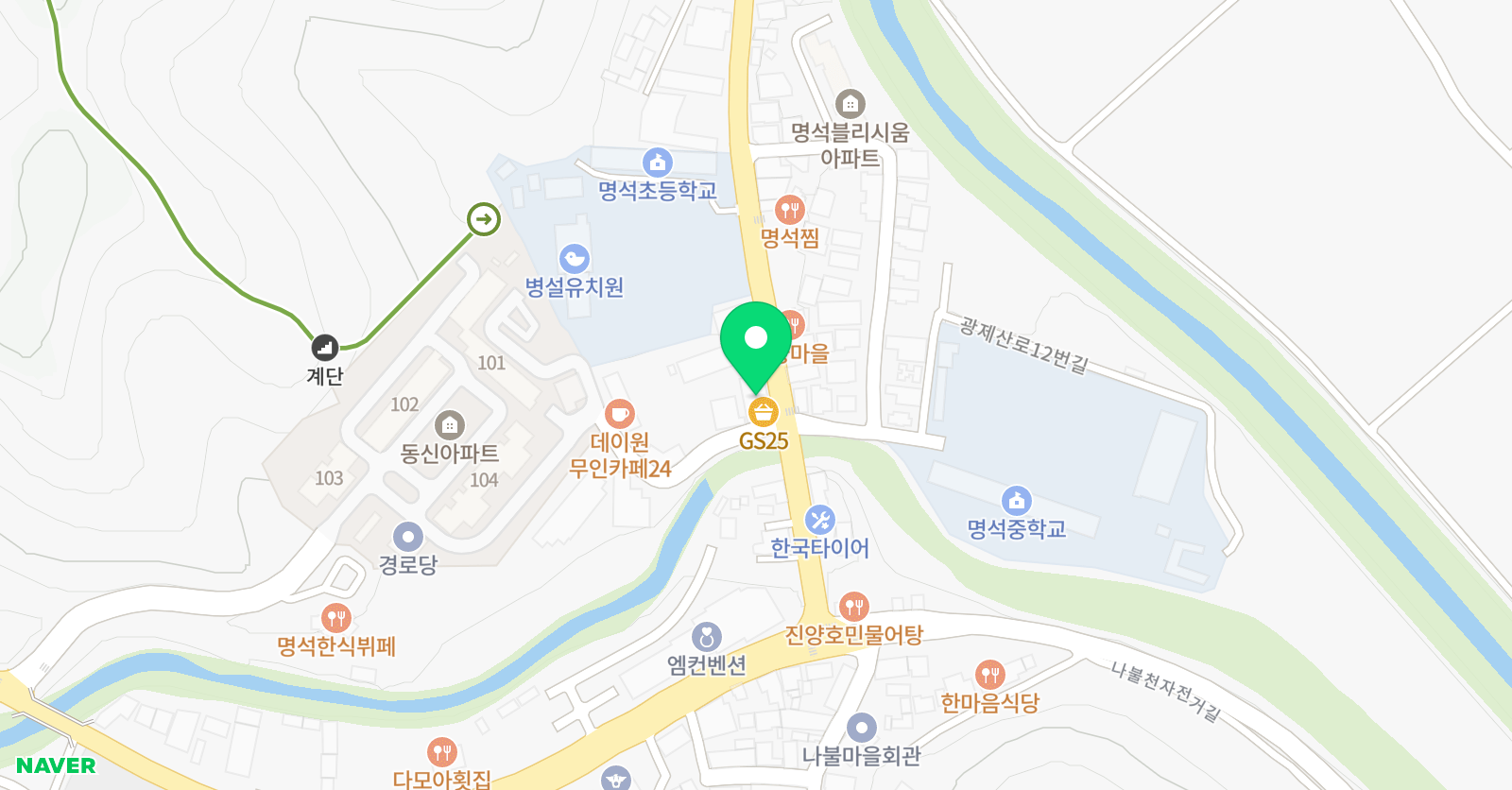 빨간펜 수학의달인 진주명석점 위치