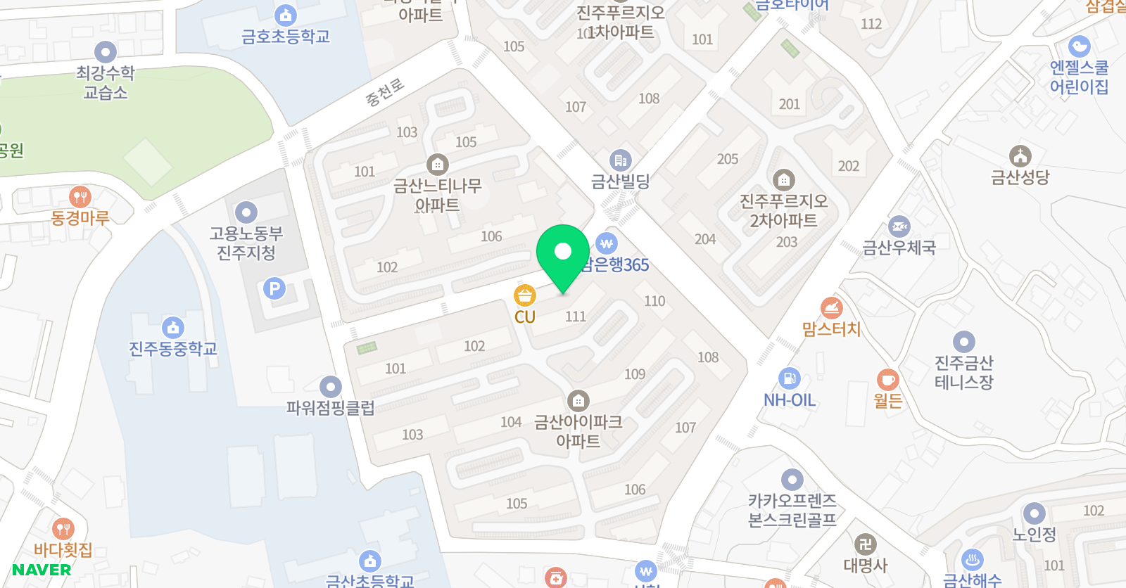이보영의토킹클럽 진주금산어학원 위치