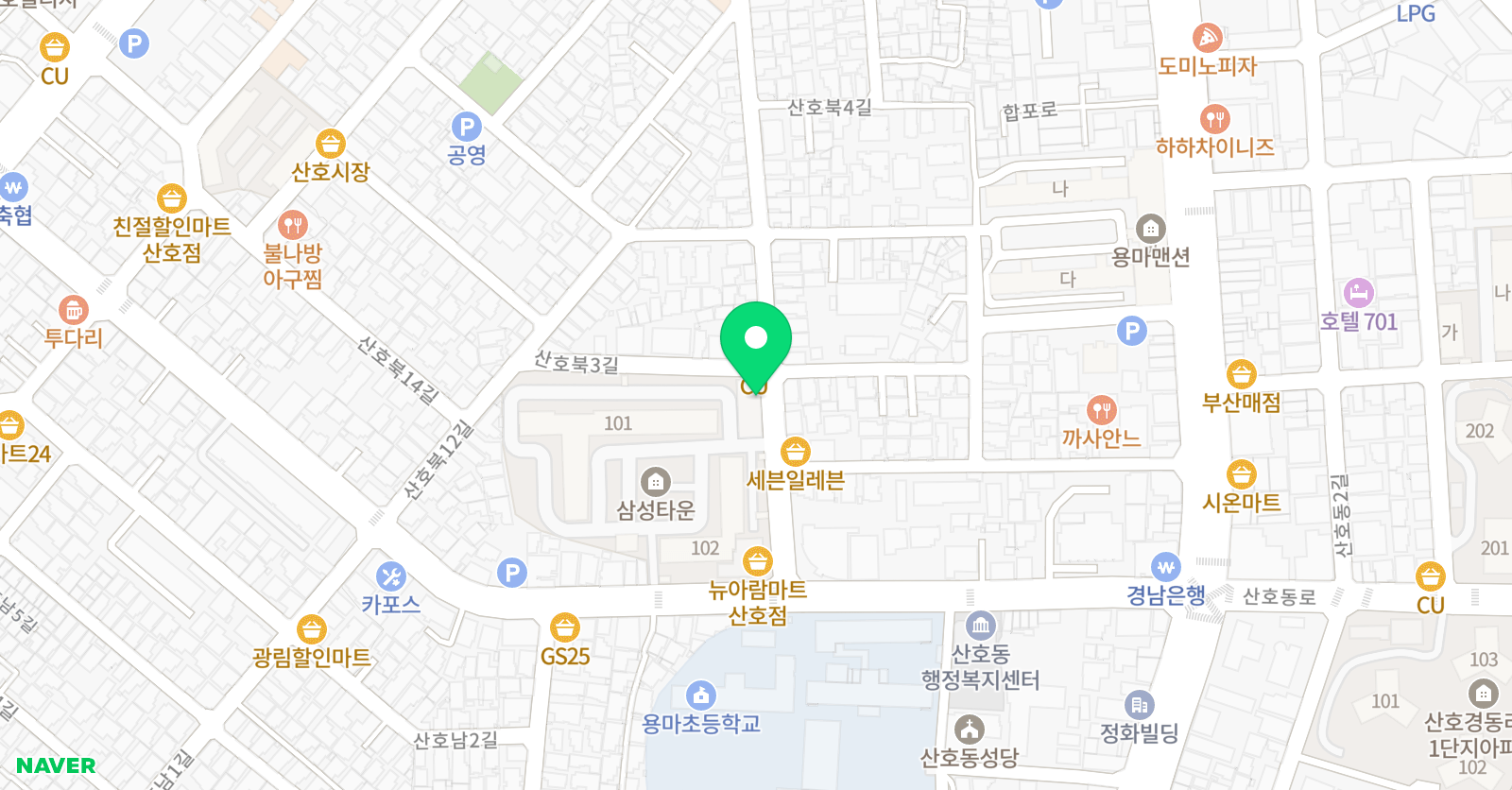정음 음악학원 위치