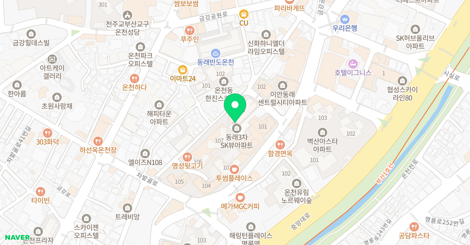 한셈 수학 위치
