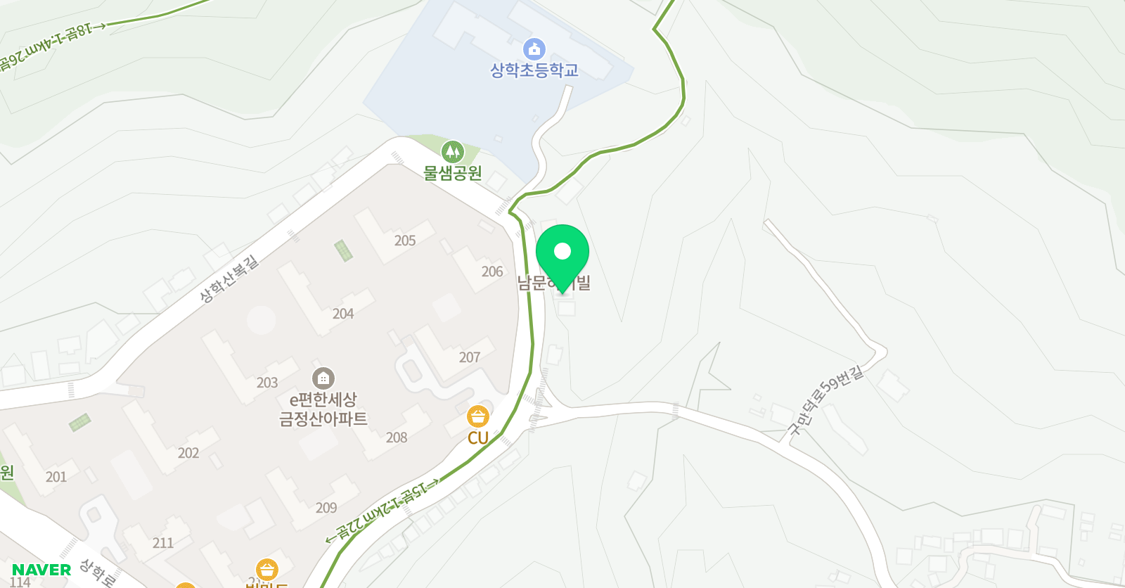 윤선생우리집앞영어교실 스마트해법수학 상학학원 위치